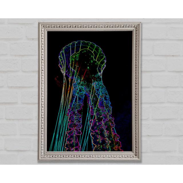 Jellyfish Framed Print Bright Star Size: 84.1cm H x 118.9cm W on Productcaster.