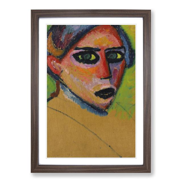 Portrait of a Woman Vol.5 by Alexej Von Jawlensky - Picture Frame Painting East Urban Home Size: 65cm H x 48cm W x 2cm D, Frame Option: Walnut Framed on Productcaster.