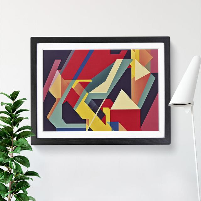 Abstract Shapes Vol.7 - Single Picture Frame Print Metro Lane Size: 34cm H x 46cm W x 2cm D, Frame Colour: Black Framed on Productcaster.