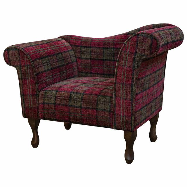 Red Tartan Chaise Chair Beaumont on Productcaster.