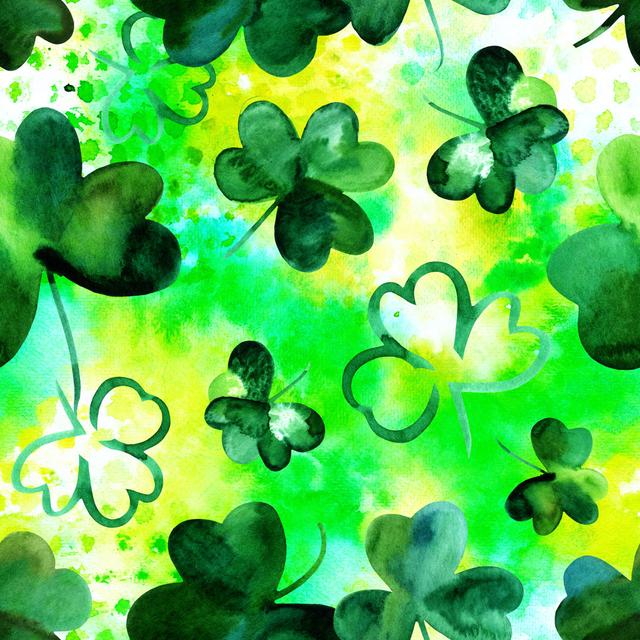 Annagrove Shamrocks Pattern by Plateresca - Print ClassicLiving Size: 76cm H x 76cm W x 3.8cm D on Productcaster.