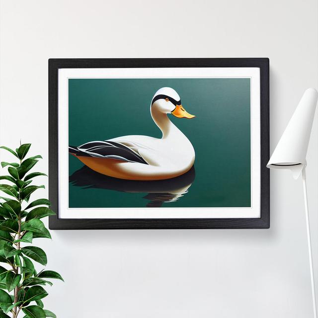 Artistic Duck - Single Picture Frame Print Brambly Cottage Size: 25cm H x 34cm W, Format: Black on Productcaster.