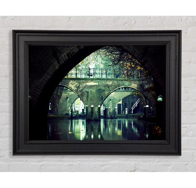 River And Bridges - Print 17 Stories Size: 59.7cm H x 84.1cm W x 8cm D on Productcaster.