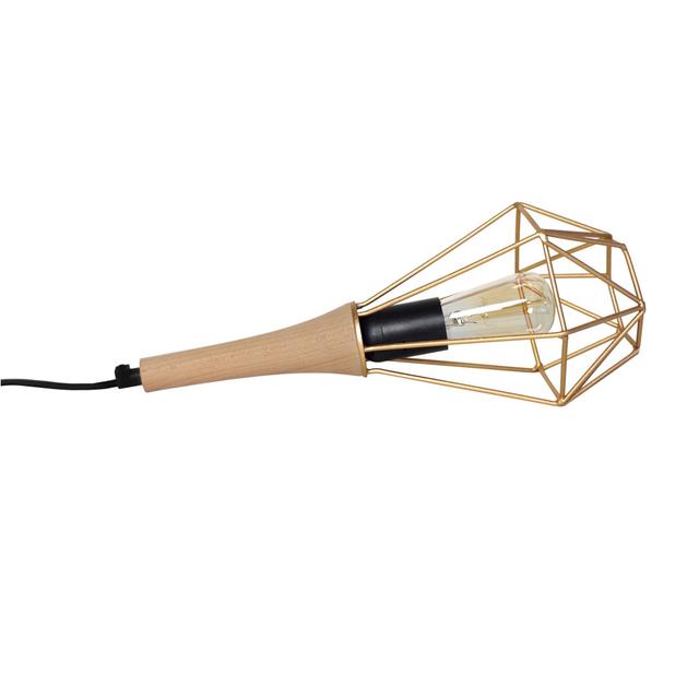 35 cm Tischleuchte Darosa ModernMoments Schirmfarbe: Gold on Productcaster.