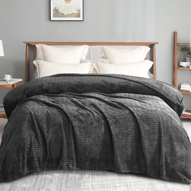 Dasaki Throw Blanket Fairmont Park Colour: Grey, Size: W230 x L230cm on Productcaster.