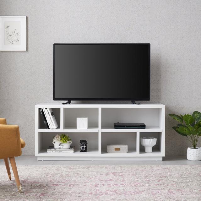 Enchantra TV Stand for TVs up to 65" 17 Stories Colour: White on Productcaster.