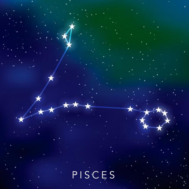 Pisces star constellation Happy Larry Size: 30cm H x 30cm W on Productcaster.