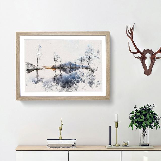 Mount Fuji in Fujinomiya Japan - Picture Frame Graphic Art Print East Urban Home Size: 45cm H x 63cm W x 2cm D, Frame Option: Oak Framed on Productcaster.