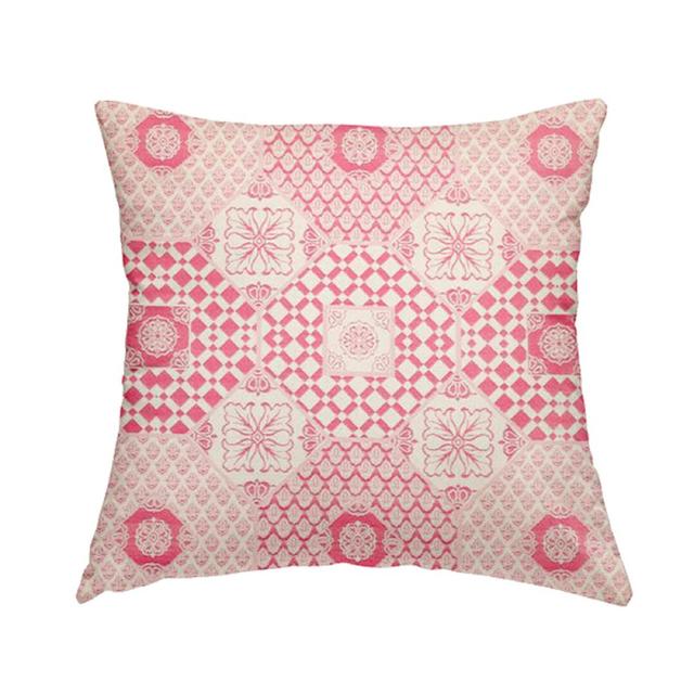 Pringle Patchwork Scatter Cushion with Filling Marlow Home Co. Size: 43cm x 43cm on Productcaster.