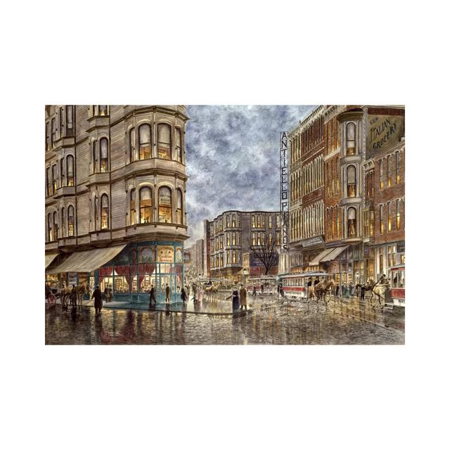 Dinner Hour, San Francisco, Ellis and Market St by Stanton Manolakas - Wrapped Canvas Art Prints ClassicLiving Size: 20.32cm H x 30.48cm W x 1.905cm D on Productcaster.