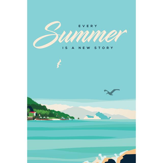 Cogan Summer by SaulHerrera - Wrapped Canvas Graphic Art ClassicLiving Size: 46cm H x 30cm W x 3.8cm D on Productcaster.