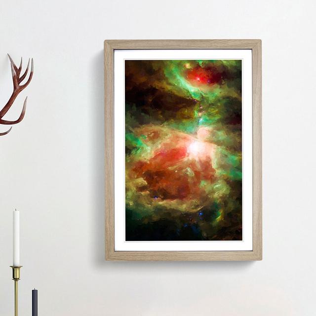 Universe in Abstract Vol.24 - Picture Frame Graphic Art Print East Urban Home Frame Option: Oak Framed, Size: 48cm H x 36cm W x 2cm D on Productcaster.