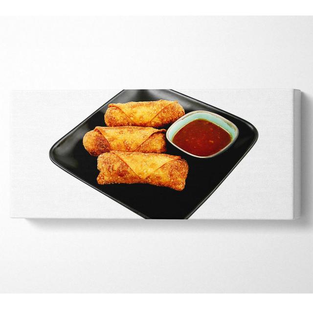 Spring Roll Dips - Print Ebern Designs Size: 71cm H x 162.5cm W 10cm D on Productcaster.