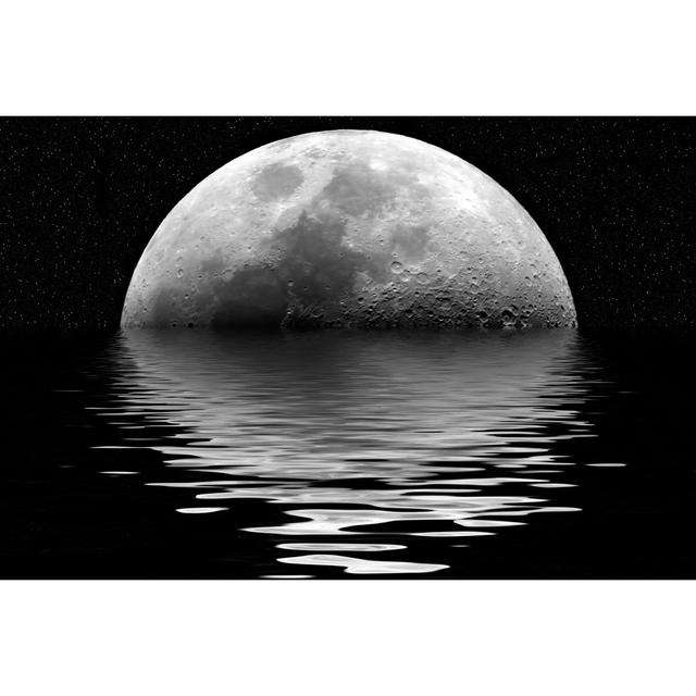 Latetia Moon Reflection by Marbo - Wrapped Canvas Photograph 17 Stories Size: 61cm H x 91cm W x 3.8cm D on Productcaster.