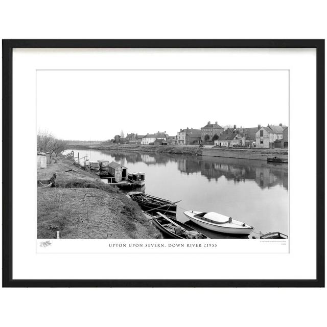 'Upton Upon Severn, Down River C1955' by Francis Frith - Picture Frame Photograph Print on Paper The Francis Frith Collection Size: 60cm H x 80cm W x on Productcaster.