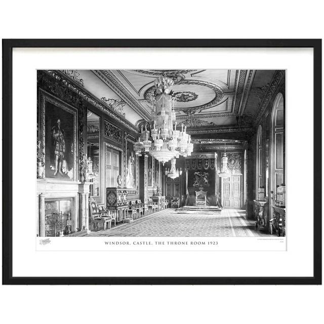 'Windsor, Castle, the Throne Room 1923' by Francis Frith - Picture Frame Photograph Print on Paper The Francis Frith Collection Size: 45cm H x 60cm W on Productcaster.