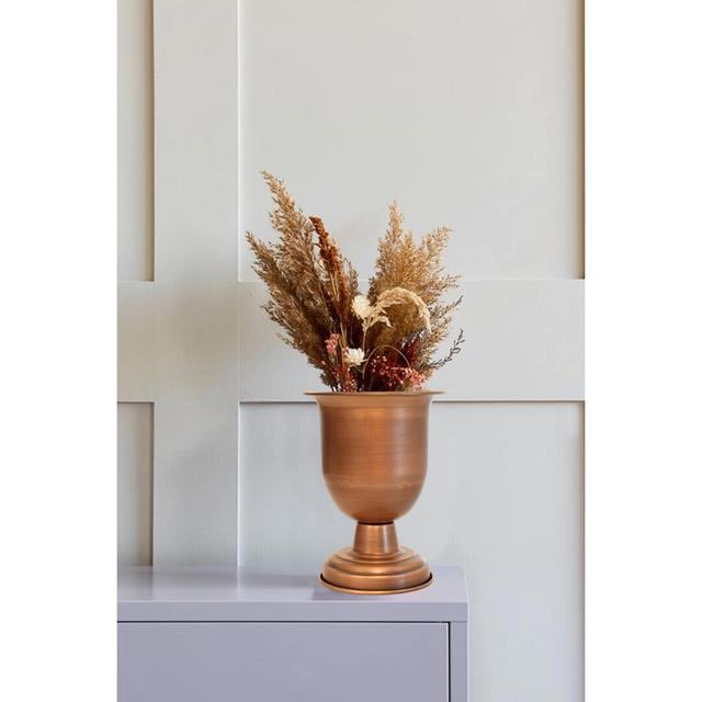 Flowers Copper 27Cm Indoor / Outdoor Stainless Steel Table Vase Rosdorf Park on Productcaster.