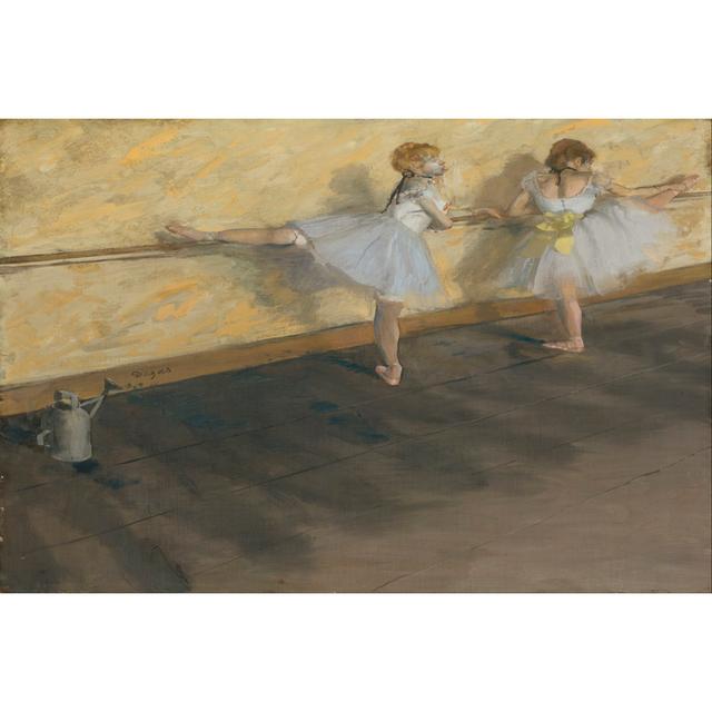 Dancers Practicing at the Barre by Edgar Degas - Wrapped Canvas Art Prints Mercer41 Size: 61cm H x 91cm W x 3.8cm D on Productcaster.