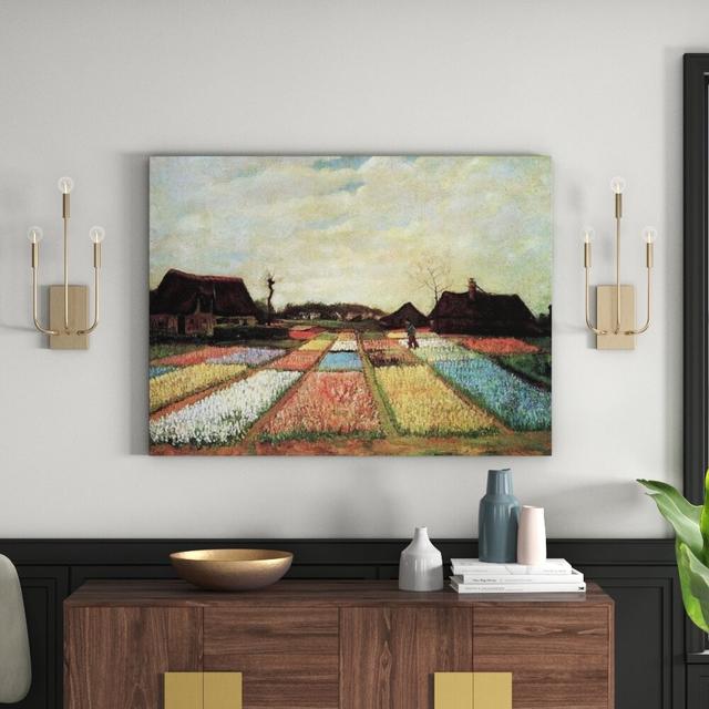 'Bulb Fields' by Vincent Van Gogh Painting Print August Grove Size: 90cm H x 120cm W x 1.8cm D on Productcaster.