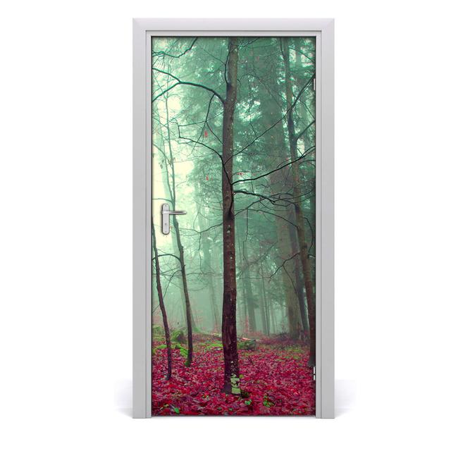 Forest in Autumn Door Sticker Union Rustic on Productcaster.