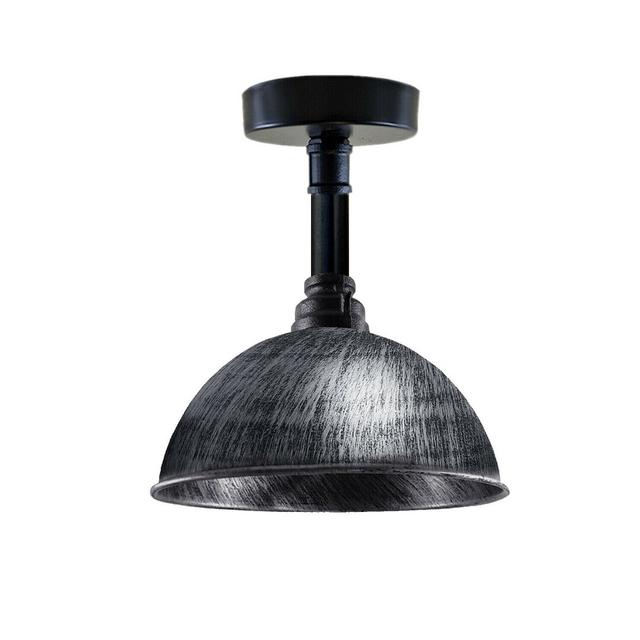 Gadar 1-Light 21cm Flush Mount Williston Forge Fixture Finish: Brushed Silver/Black, Size: 25' H x 21' W x 21' D on Productcaster.