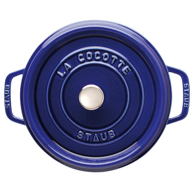 STAUB Round Cast Iron Cocotte Staub Colour: Dark blue, Capacity: 5.2 L on Productcaster.