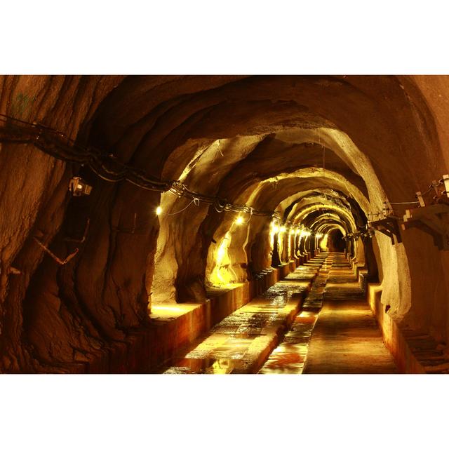 Dark Tunnel with Light by Impakpro - Wrapped Canvas Photograph 17 Stories Size: 30cm H x 46cm W on Productcaster.