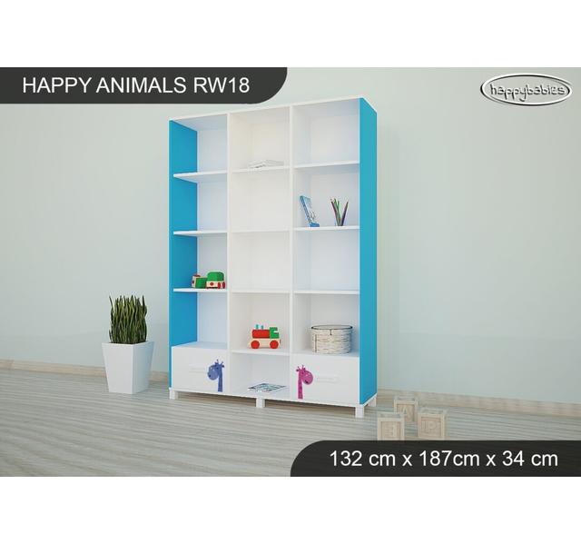 132Cm Bookcase Happy Babies Colour: Blue on Productcaster.