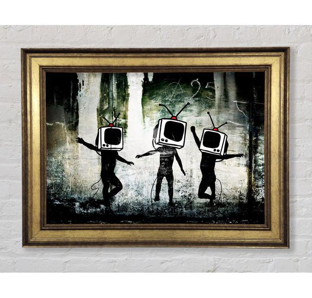 Tv Heads - Print Ophelia & Co. Size: 59.7cm H x 84.1cm W x 8cm D on Productcaster.