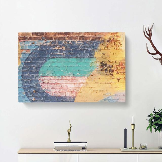 Wall Moves In Abstract - Wrapped Canvas Painting East Urban Home Size: 50cm H x 76cm W x 3cm D on Productcaster.