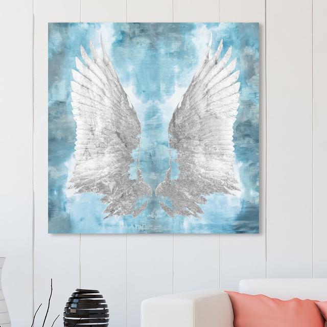 'My Turquoise Wings' Graphic Art on Wrapped Canvas East Urban Home Size: 50.8 cm H x 50.8 cm W x 3.8 cm D on Productcaster.