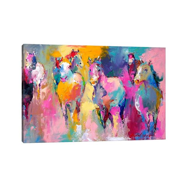 Wild by Richard Wallich - Painting Print on Canvas Hashtag Home Size: 66.04cm H x 101.6cm W x 3.81cm D, Frame Option: No Frame on Productcaster.