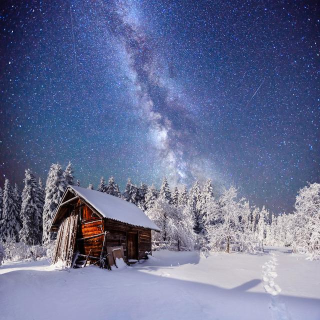 Fantastic Winter Landscape by Standret - Wrapped Canvas Photograph Union Rustic Size: 51cm H x 51cm W on Productcaster.