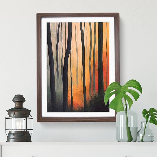 Autumnal Forest No.2 - Single Picture Frame Print Alpen Home Frame Colour: Walnut Framed, Size: 46cm H x 34cm W x 2cm D on Productcaster.