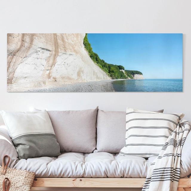 17291/Rechteck/Leinwandbild - Kreidefelsen Auf Rügen Haus am Meer Größe: 50 cm H x 150 cm B on Productcaster.