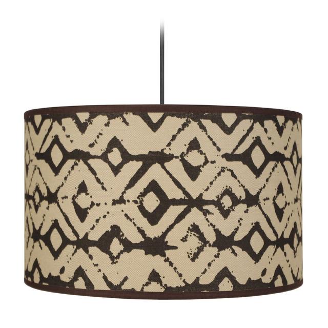 Sutter 1 - Light Drum Pendant Bloomsbury Market Size: 80cm H x 40cm W x 40cm D on Productcaster.