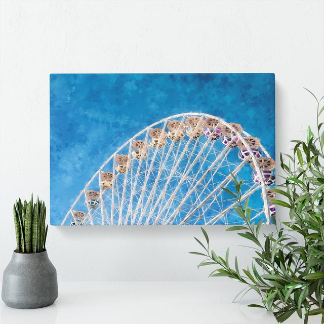 Ferris Wheel Vol.4 Painting - Wrapped Canvas Painting East Urban Home Size: 40cm H x 60cm W x 3cm D on Productcaster.