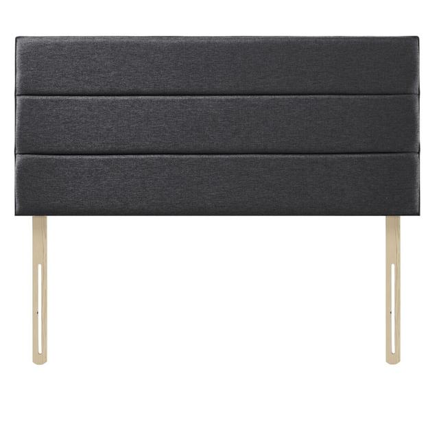 Eri Upholstered Headboard 17 Stories Colour: Charcoal, Size: Double (4'6) on Productcaster.