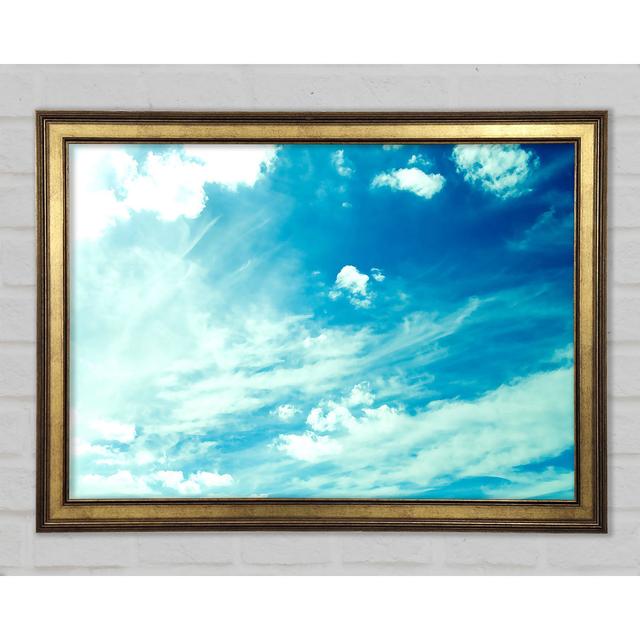 Blue Sky Framed Print Highland Dunes Size: 42cm H x 59.7cm W on Productcaster.