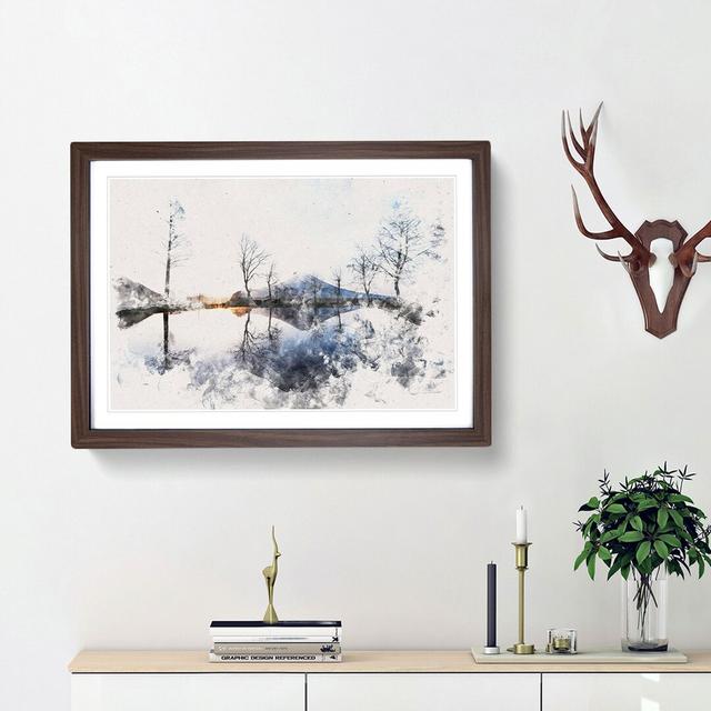 Mount Fuji in Fujinomiya Japan - Picture Frame Graphic Art Print East Urban Home Size: 27cm H x 36cm W x 2cm D, Frame Option: Walnut Framed on Productcaster.