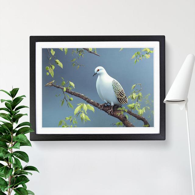 Luscious Dove Bird - Single Picture Frame Print 17 Stories Frame Colour: Black, Size: 46cm H x 64cm W on Productcaster.