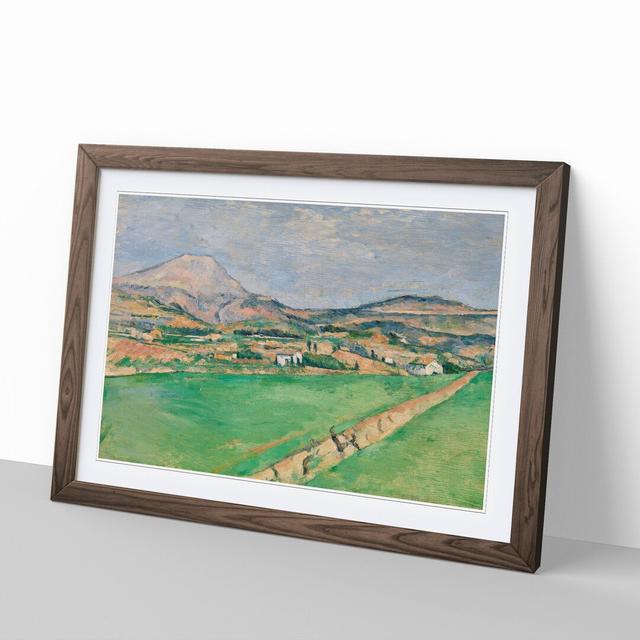 Toward Mont Sainte-Victoire by Paul Cezanne - Picture Frame Painting East Urban Home Frame Option: Walnut, Size: 36cm H x 48cm W x 2cm D on Productcaster.