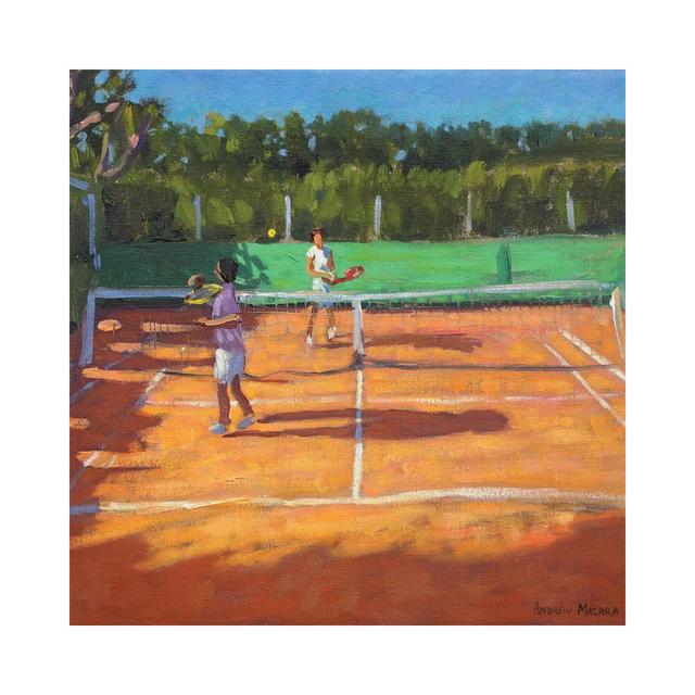 Tennis Practise, Cap D'Agde, France by Andrew Macara - Wrapped Canvas Painting ClassicLiving Size: 66.04cm H x 66.04cm W x 3.81cm D on Productcaster.