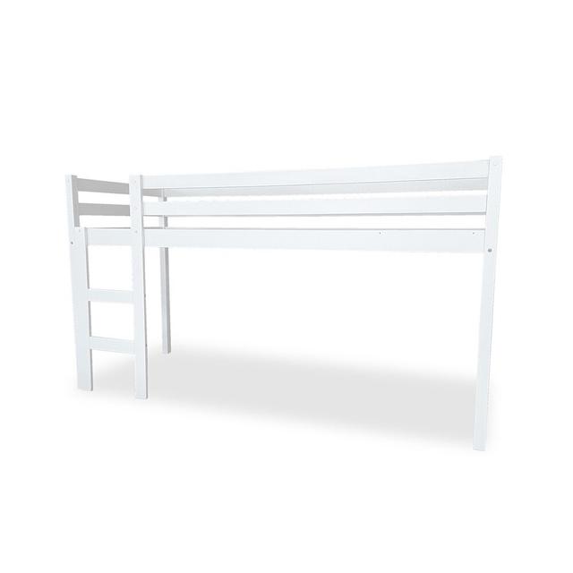 Mattern Bed Frames Mid Sleeper Loft Bed Isabelle & Max Size: European Single (90 x 190cm), Colour (Bed Frame): White on Productcaster.