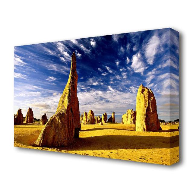 Desert Architecture Skies Landscape - Wrapped Canvas Photograph Print East Urban Home Size: 81.3 cm H x 121.9 cm W on Productcaster.