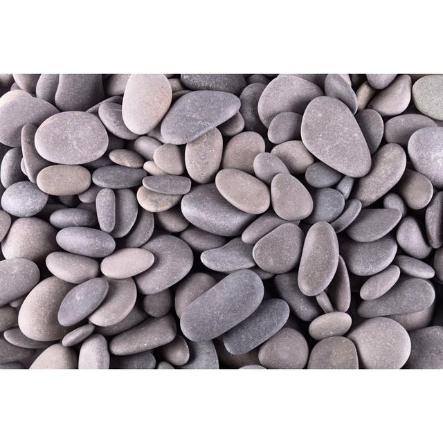 Arminda Arminda Pebble Stones Gray - Wrapped Canvas Photograph Latitude Run Size: 81cm H x 122cm W x 3.8cm D on Productcaster.