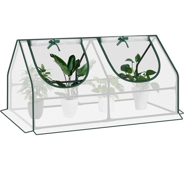 Boncile 4 Ft W x 2 Ft D Mini Greenhouse Dakota Fields Colour: White on Productcaster.