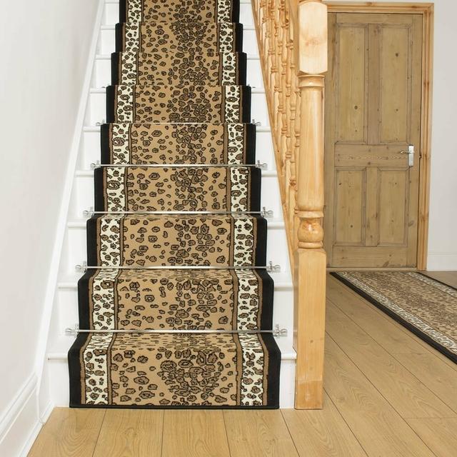 Adilet Tufted Beige Stair Runner World Menagerie Rug Size: Runner 750cm x 60cm on Productcaster.