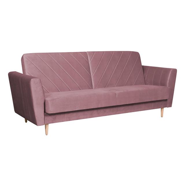 Copan 228Cm Square Arm Sofa Bed Fairmont Park Upholstery Colour: Dirty Pink on Productcaster.