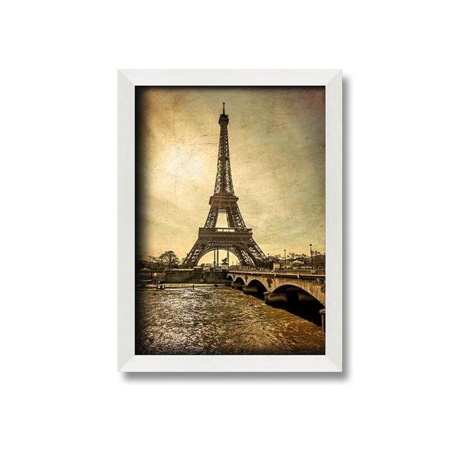 Carolus Eiffel Tower Retro 5 - Single Picture Frame Art Prints ClassicLiving Size: 84.1cm H x 59.7cm W x 10cm D on Productcaster.